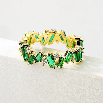 Elegant Crystal Cocktail Rings