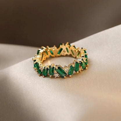 Elegant Crystal Cocktail Rings