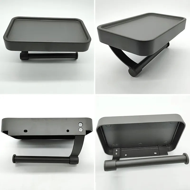Space Saving Toilet Paper Holder with Storage