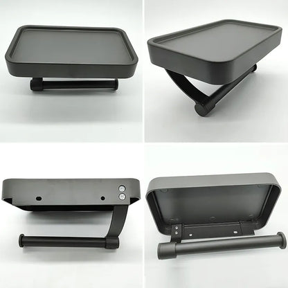 Space Saving Toilet Paper Holder with Storage