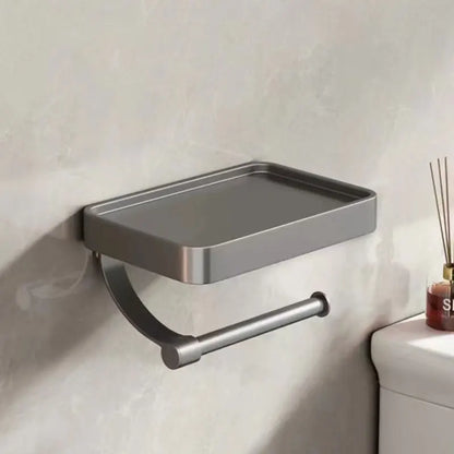 Space Saving Toilet Paper Holder with Storage