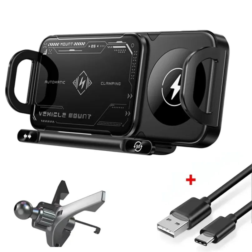 Simple Install Universal Car Phone Wireless Charger Holder