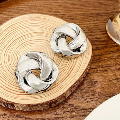 Trendy Swirl Hanging Earrings