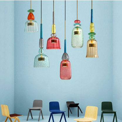 Stylish Glass Drop Pendant Light Sofia
