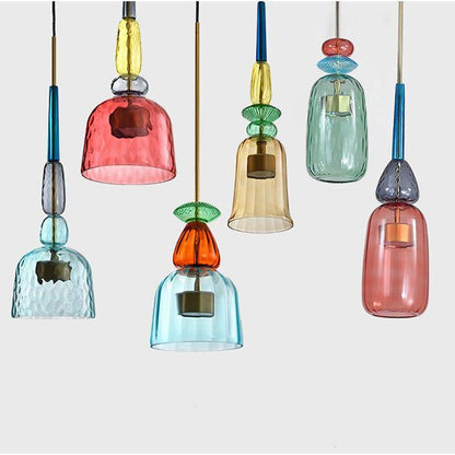 Vibrant Colourful Overhead Lamp - Sofia