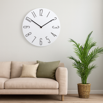 Silent Modern Battery Operated Clock - Luxicro