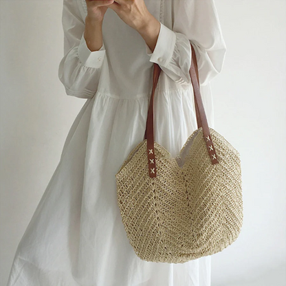 Stylish Women's Fabric Shopping Bag - Luxicro
