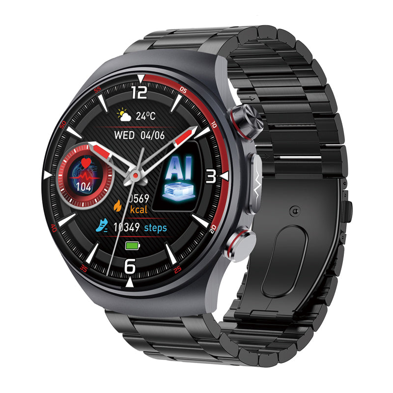 Advanced Medical Smartwatch with ECG and Blood Pressure Monitor