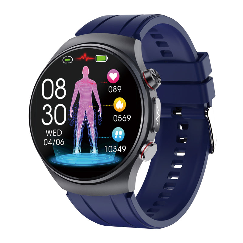 Advanced Medical Smartwatch with ECG and Blood Pressure Monitor