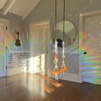 Vibrant Stained Glass Window Hanging