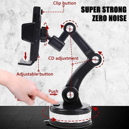 Strong Grip 360° Rotating Phone Mount for Car & Home