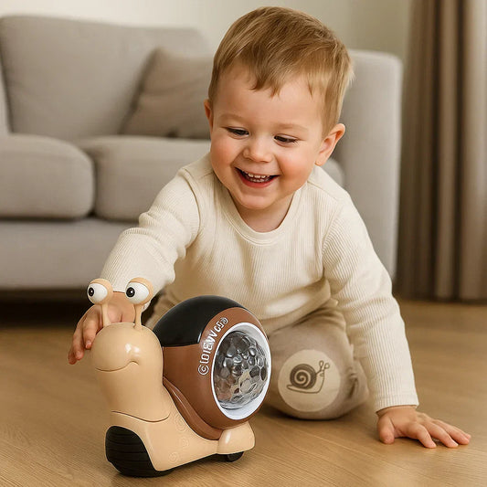 Colorful Interactive Baby Snail Toy - Luxicro