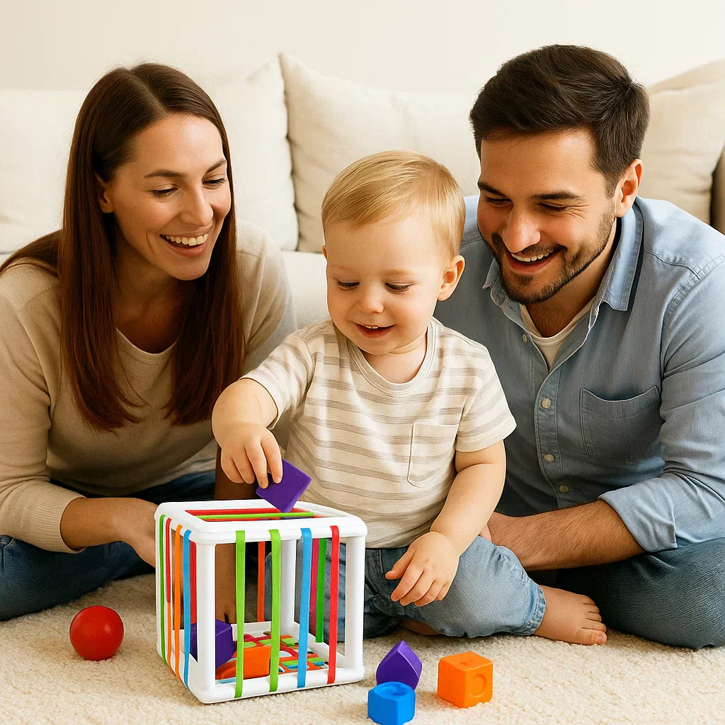 Educational Wooden Shape Sorter Toy Box
