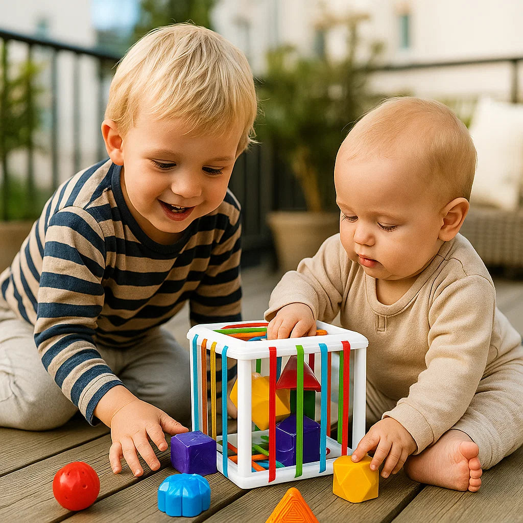 Educational Wooden Shape Sorter Toy Box