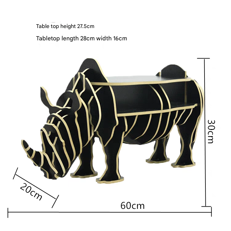 Compact Wooden Rhino Desk