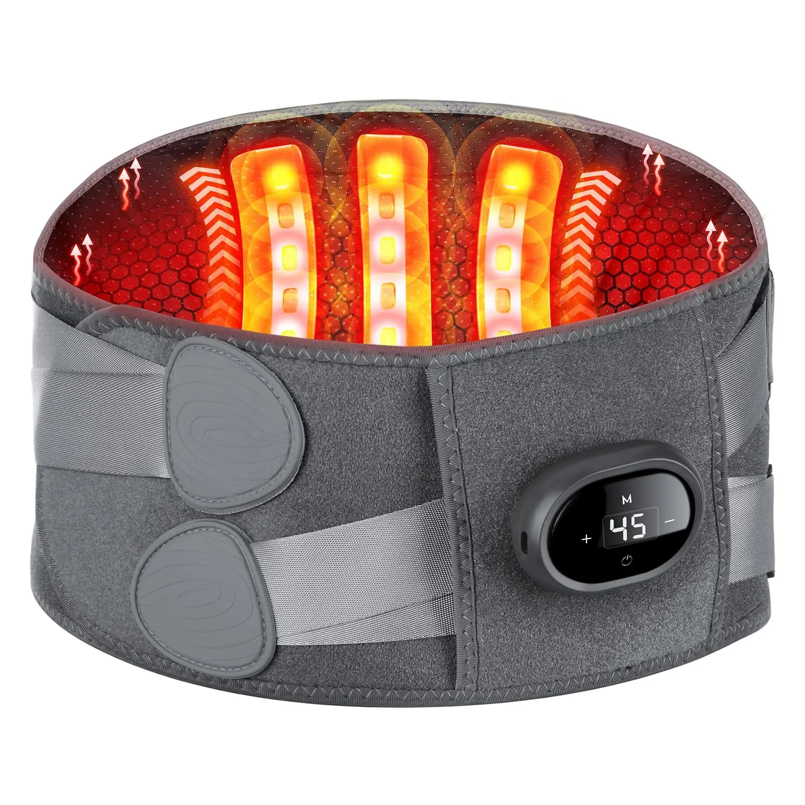 Portable Heat Therapy Back Wrap with Soothing Vibration - Luxicro