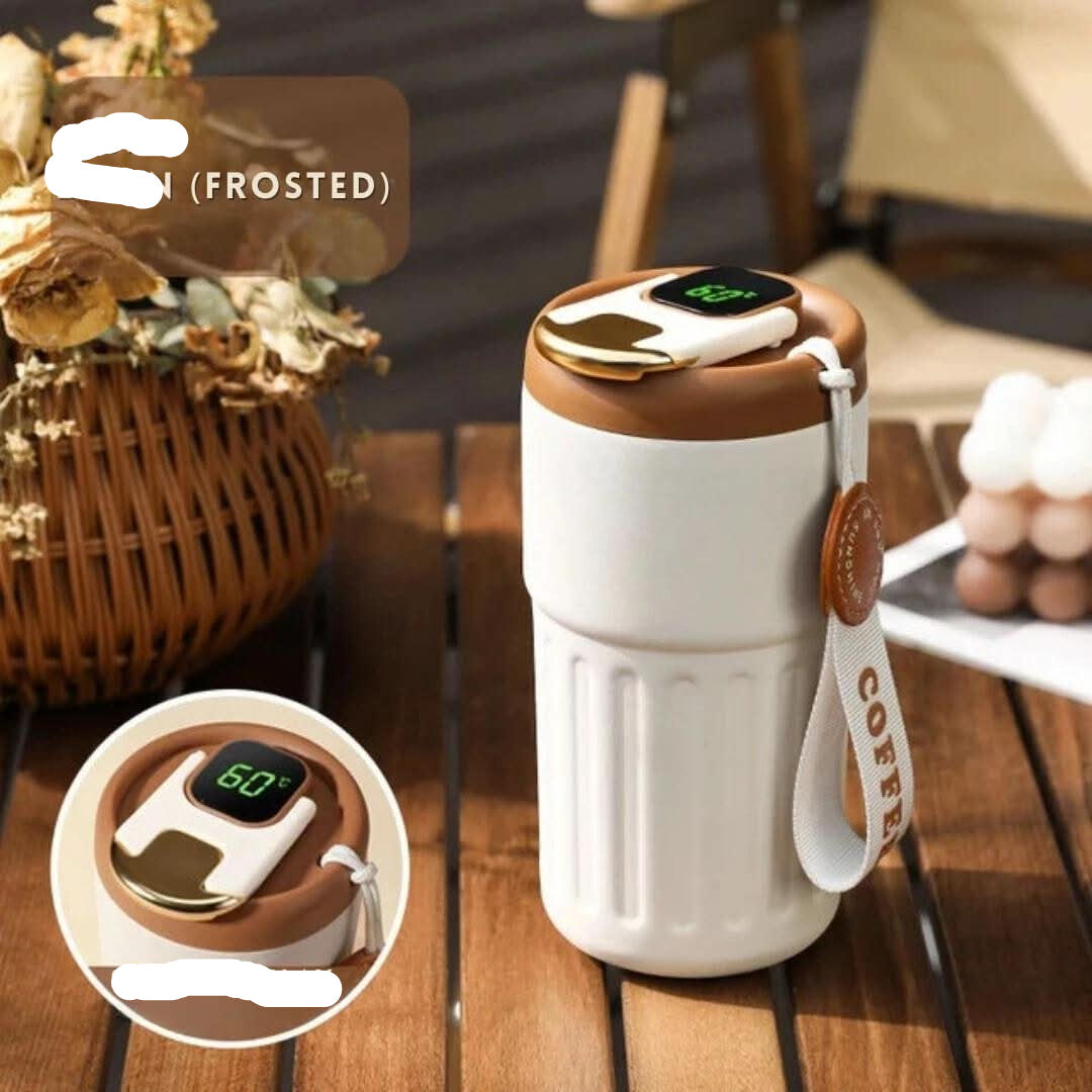 Smart Thermal Mug with Temperature Display - Luxicro