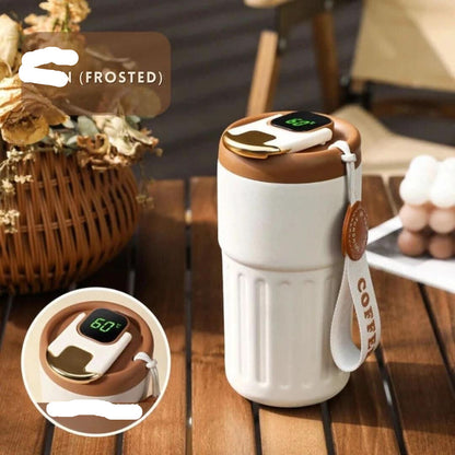 Smart Thermal Mug with Temperature Display - Luxicro