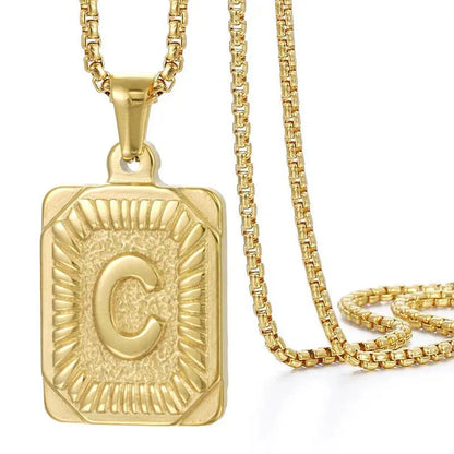 Custom Monogrammed Patterned Bar Necklace