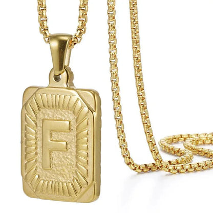 Custom Monogrammed Patterned Bar Necklace