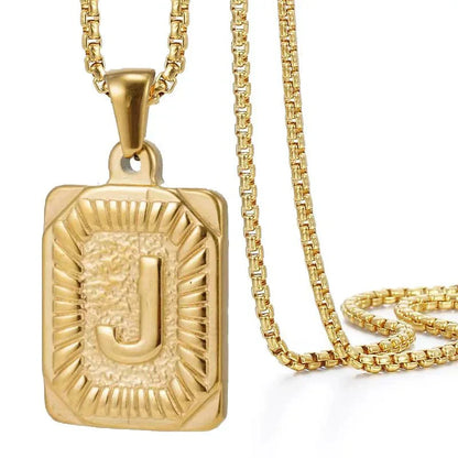 Custom Monogrammed Patterned Bar Necklace