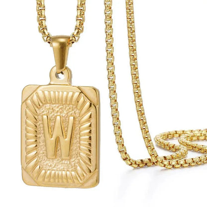 Custom Monogrammed Patterned Bar Necklace
