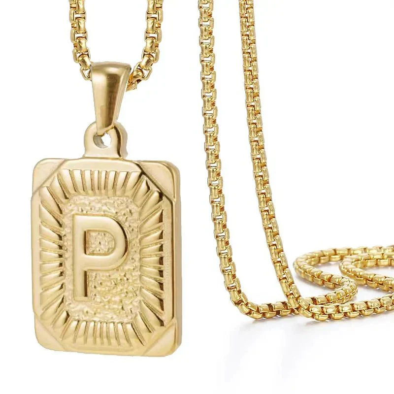 Custom Monogrammed Patterned Bar Necklace