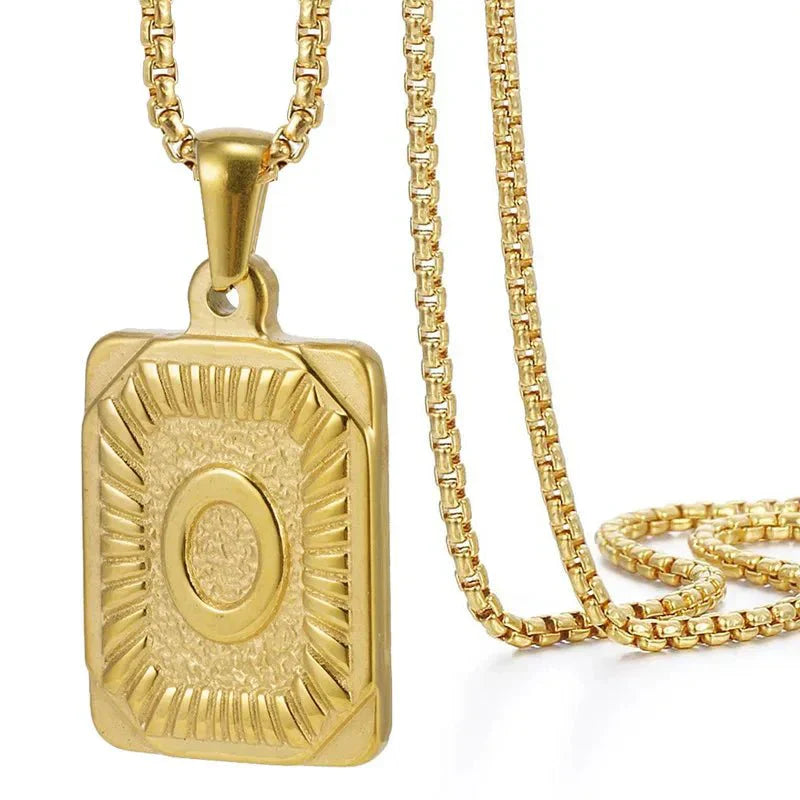 Custom Monogrammed Patterned Bar Necklace