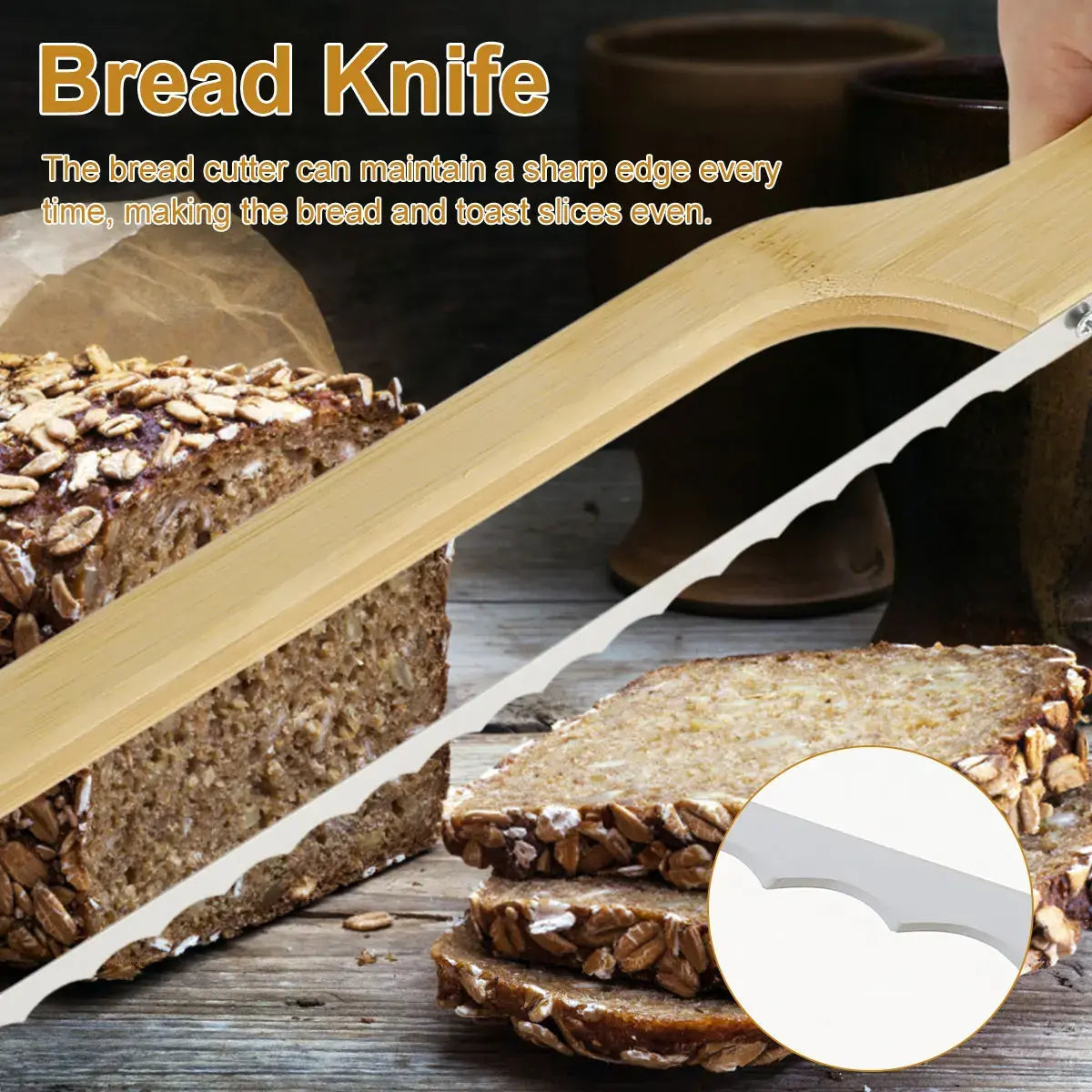 Premium Bread Slicing Knife Set