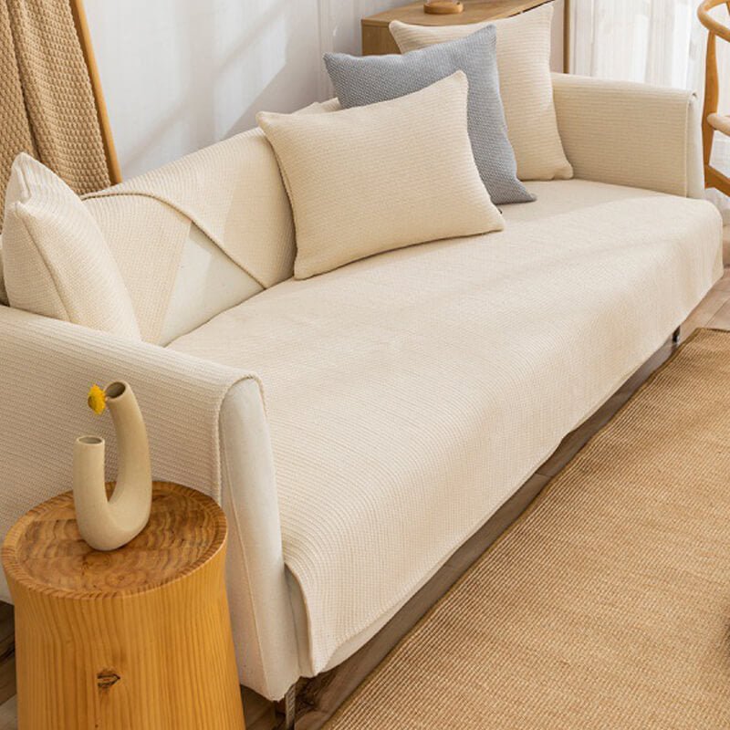 Durable Fabric Sofa Shield | Non-Slip Sectional Couch Cover - Luxicro