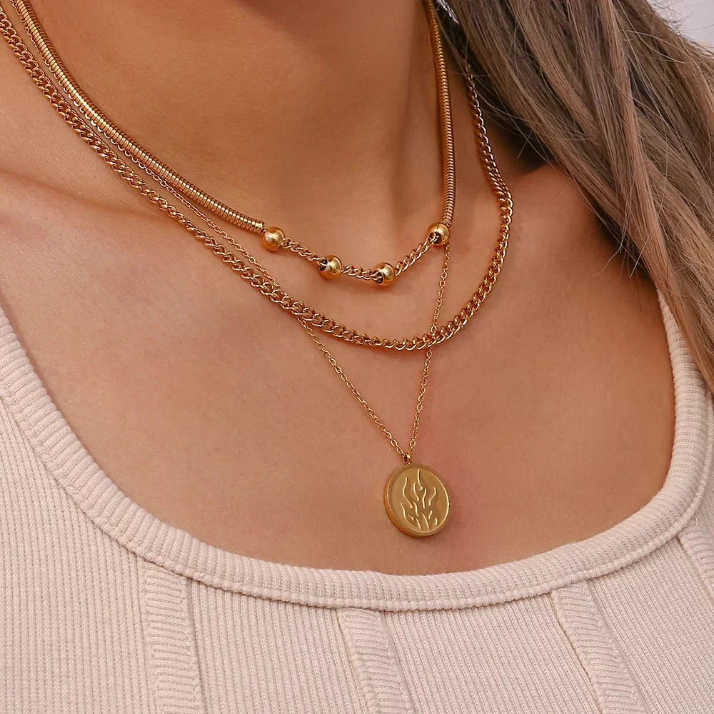 Statement Link Beaded Jewelry Set