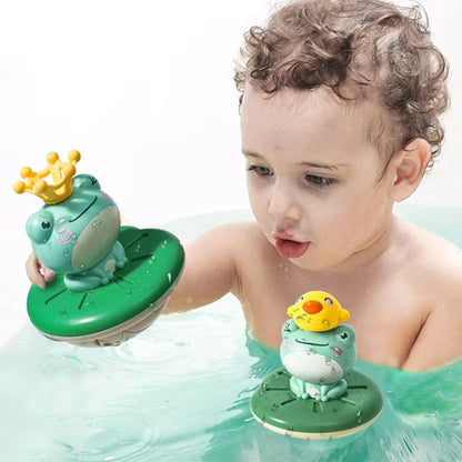 Colorful Childs Silicone Frog Bath Toy - Luxicro
