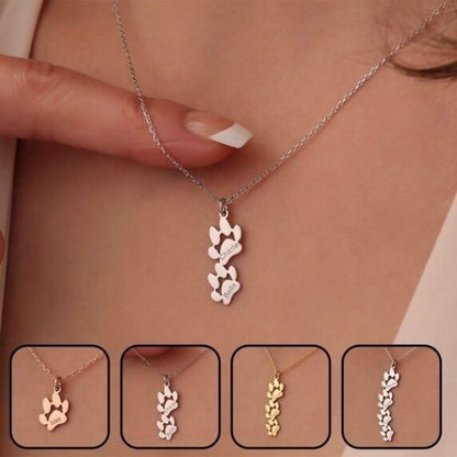 Customizable Cat Paw Pendant Necklace or Charm