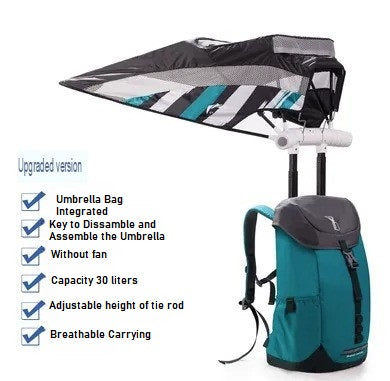 Durable Hiking Rucksack with Integrated Canopy