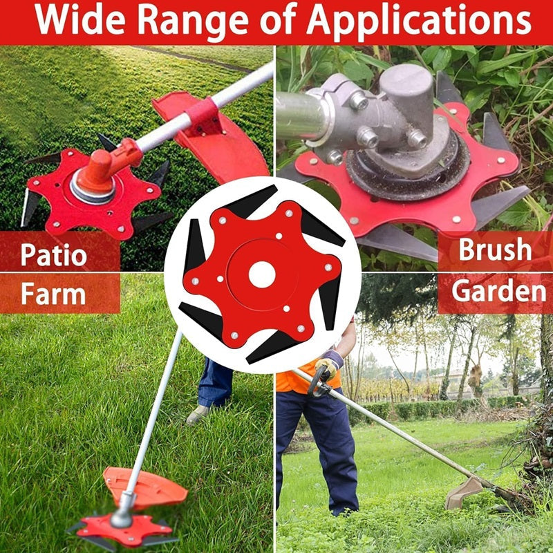 Premium 6-Blade Strong Trimmer Head