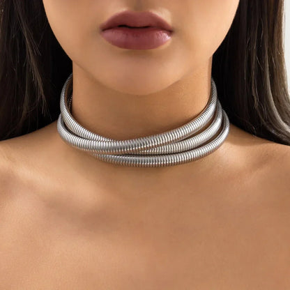 Bold Heavy Statement Chain Necklace