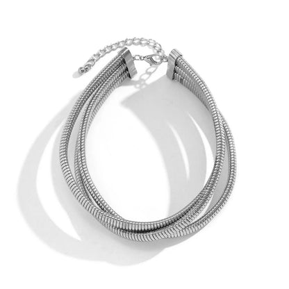 Bold 3 Layer Fashion Choker Necklace