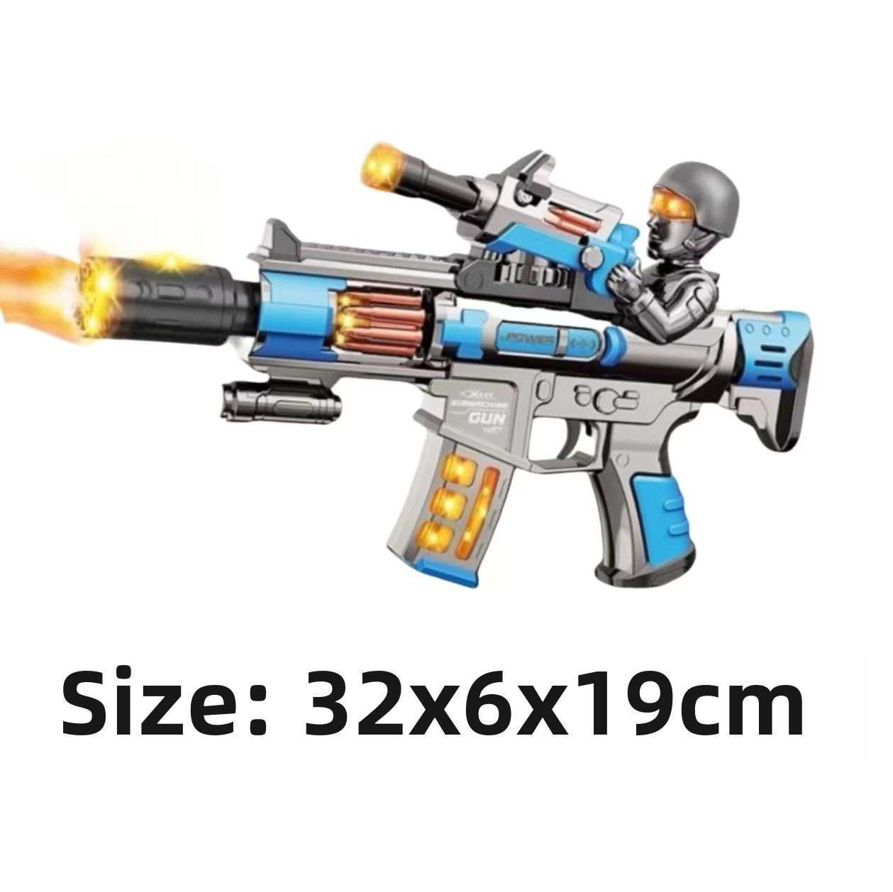 Authentic Smoke Effect Toy Gun Set