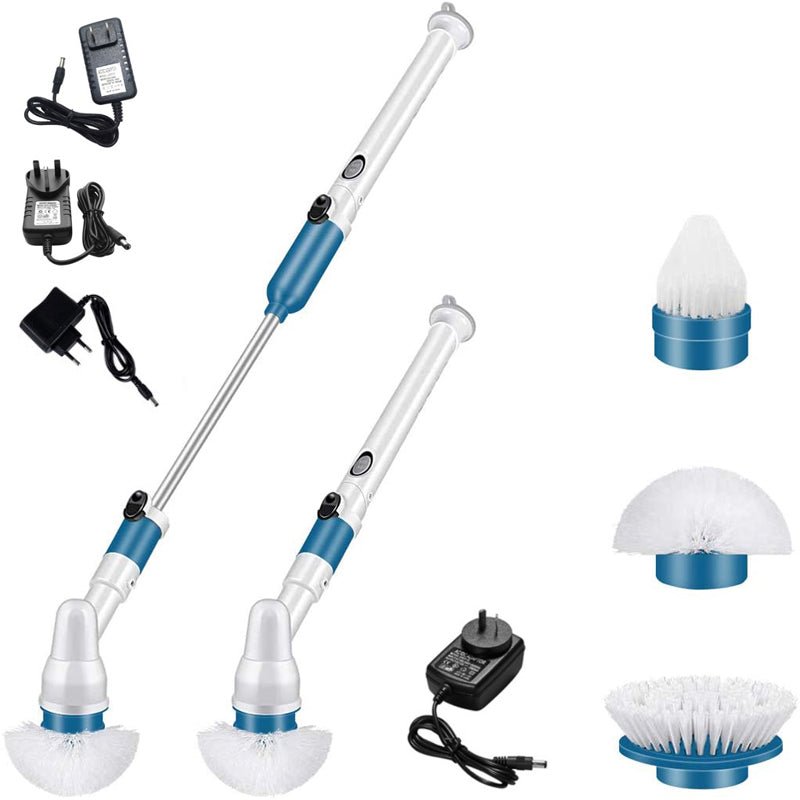 Powerful Easy Clean Cordless Scrubber Kit Adjustable Brush - Luxicro