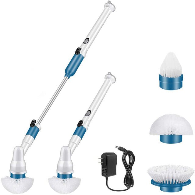 Powerful Easy Clean Cordless Scrubber Kit Adjustable Brush