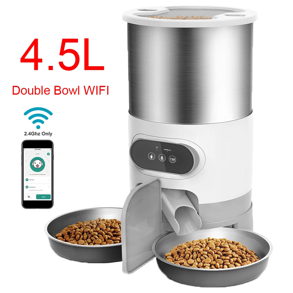 Automatic 2 Port Pet Feeder Station