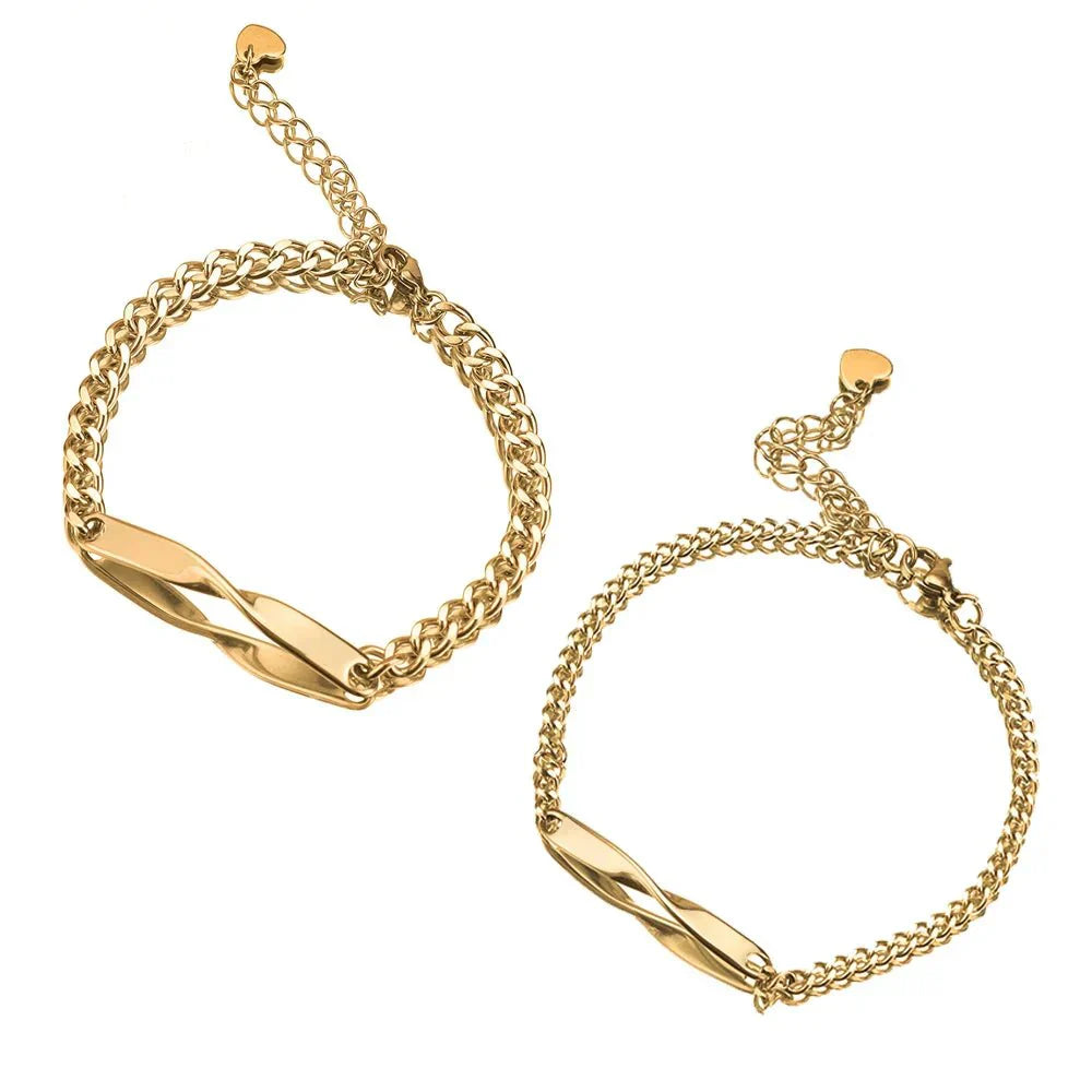 Customized Love Name Couple Bracelets - Luxicro