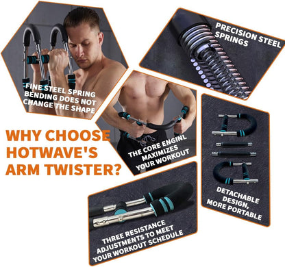 Adjustable Resistance Training Bar for Arms & Chest