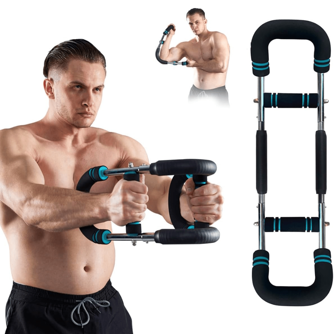 Adjustable Resistance Training Bar for Arms & Chest - Luxicro