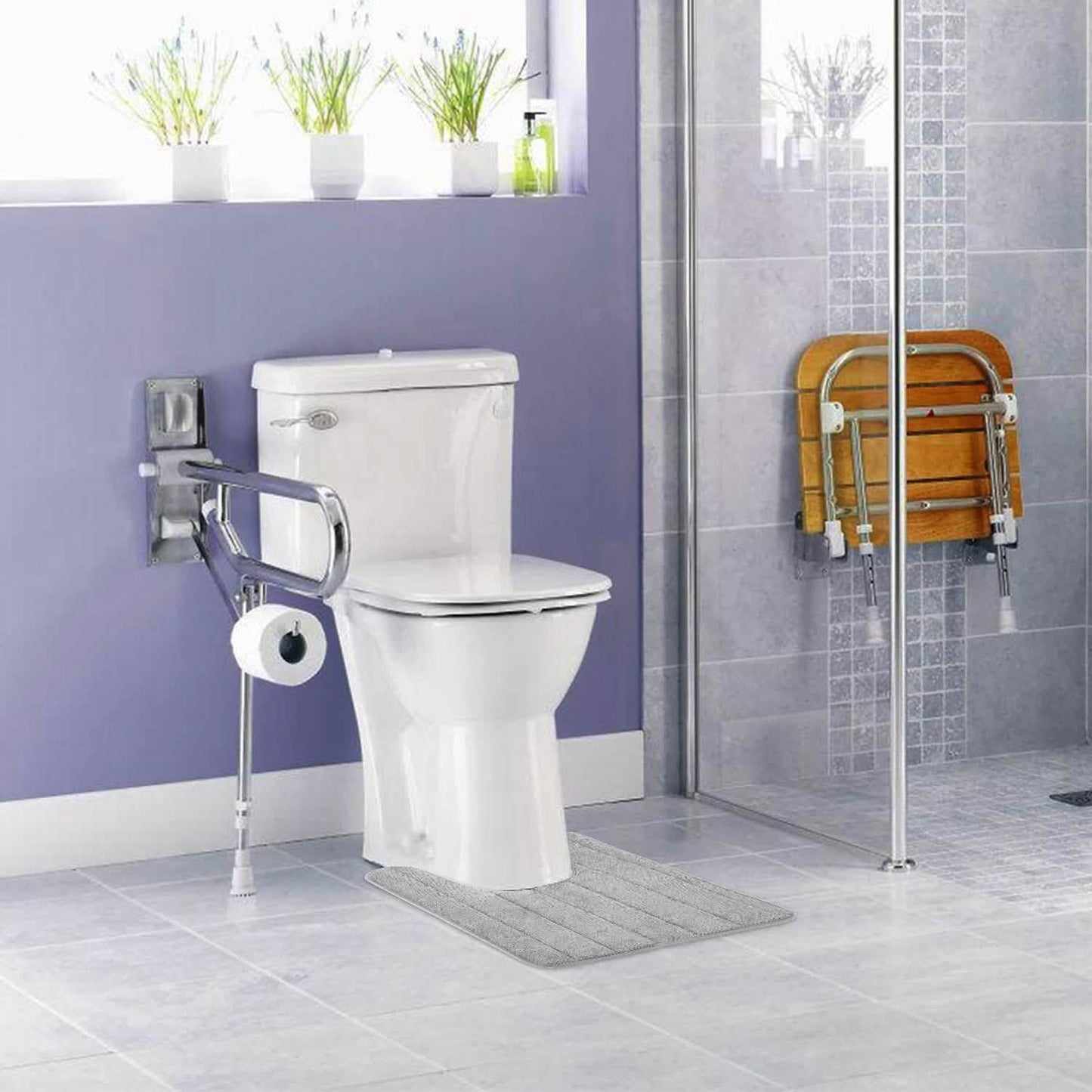 Soft Grip U-Shaped Bathroom Mat