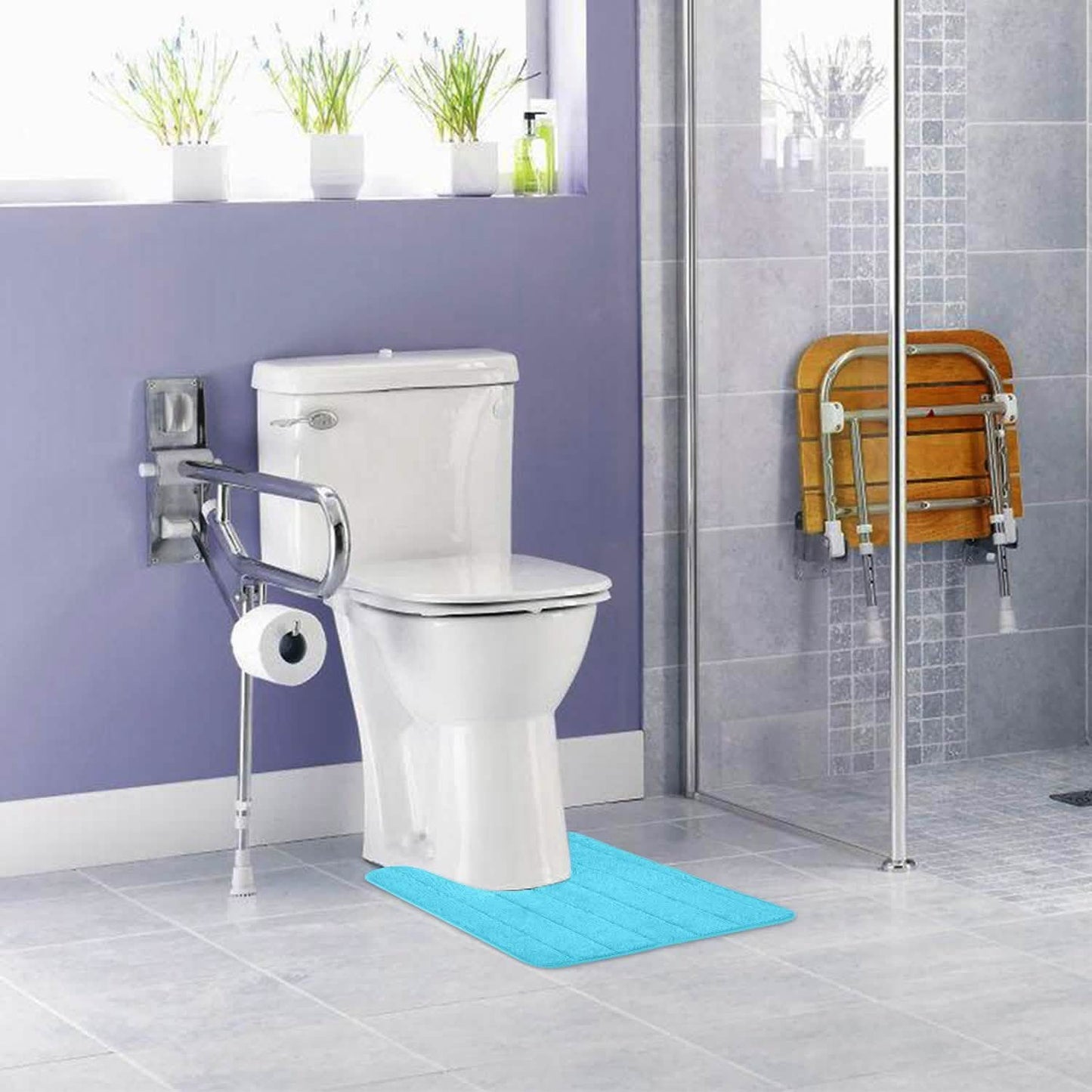 Soft Grip U-Shaped Bathroom Mat
