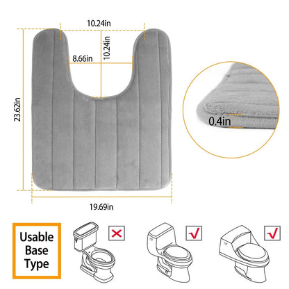Soft Grip U-Shaped Bathroom Mat