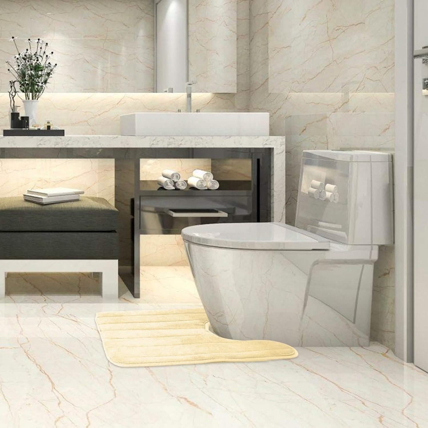 Soft Grip U-Shaped Bathroom Mat