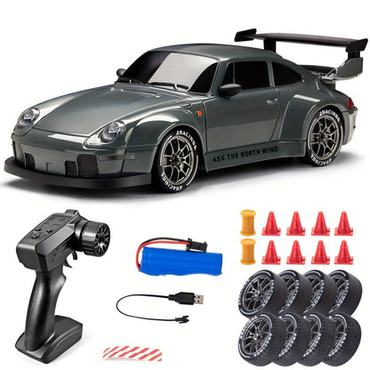 Fast 1:24 RC Drift Car with LED Lights 4 Wheel Drive