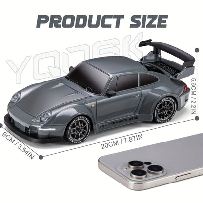 Fast 1:24 RC Drift Car with LED Lights 4 Wheel Drive